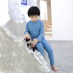 Bộ Dài Tay Cổ 3P Thun Tăm Mùa Thu Đông Cho Bé - Siêu Mềm Mại, Co Dãn, Chất Liệu Nhanh Khô Minky Mom Quảng Châu