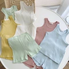 Bộ Ba Lỗ Thun Gân Minky Mom Chính Hãng - Quần Áo Thoáng Mát Cho Bé - Chất Liệu Cotton Mềm Mại, An Toàn Khi Sử Dụng