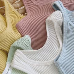 Bộ Ba Lỗ Thun Gân Minky Mom Chính Hãng - Quần Áo Thoáng Mát Cho Bé - Chất Liệu Cotton Mềm Mại, An Toàn Khi Sử Dụng