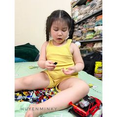 Bộ Ba Lỗ Thun Gân Minky Mom Chính Hãng - Quần Áo Thoáng Mát Cho Bé - Chất Liệu Cotton Mềm Mại, An Toàn Khi Sử Dụng
