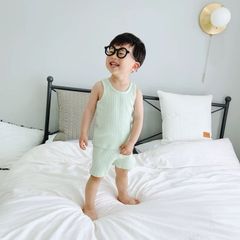 Bộ Ba Lỗ Thun Gân Minky Mom Chính Hãng - Quần Áo Thoáng Mát Cho Bé - Chất Liệu Cotton Mềm Mại, An Toàn Khi Sử Dụng