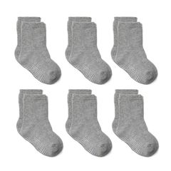 Set 6 Đôi Tất Chống Trượt Cho Bé 0-7 Tuổi - Tất Đẹp, Dễ Giặt, Thoải Mái Đi Trong Nhà Hoặc Trường Học