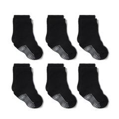 Set 6 Đôi Tất Chống Trượt Cho Bé 0-7 Tuổi - Tất Đẹp, Dễ Giặt, Thoải Mái Đi Trong Nhà Hoặc Trường Học
