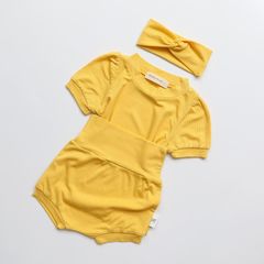 Bộ Cộc Thun Tăm Cạp Cao Kèm Turban Cho Bé Gái - Thời Trang Hè 2023, Vải Cotton Mềm Mại, Dễ Thương, An Toàn Cho Bé