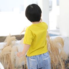 Áo Cộc Tay Cotton Dáng Thụng Phong Cách Hàn Quốc Cho Bé - Thoáng Mát, Thấm Hút Thích Hợp Ngày Hè Cho Bé Trai, Bé Gái