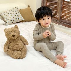 Bộ Dài Tay Họa Tiết Chấm Bi Phong Cách Hàn Quốc Cho Bé, Thời Trang Thu Đông Dành Cho Bé Trai/Gái - Size 90-130