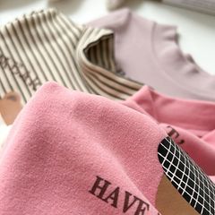 Áo Nỉ Giữ Nhiệt Cổ Cao Ambbkids Dễ Thương Cho Bé Trai Bé Gái - Mềm Mại và Ấm Áp, Đủ Kích Thước 73-120 cm
