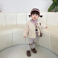 Ambbkids-Quần Legging Gấu Lót Lông Giữ Nhiệt Hình Gấu Bear Dễ Thương  Cho Bé Trai Bé Gái Hàng Quảng Châu Cao Cấp