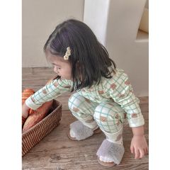 Bộ Đồ Dài Tay Cotton Họa Tiết Dễ Thương Cho Bé Trai/Gái - Mẫu Mới 2023 Phiên Bản Hàn Quốc, Thoải Mái, Dịu Êm