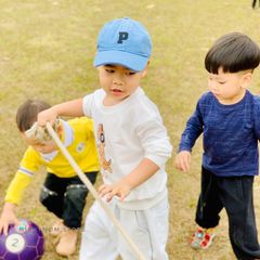 [AmbbKisd] Nón Bóng Chày Thêu Chữ Cái P Chống Nắng Phong Cách Hàn Quốc Cho Bé Trai, Bé Gái Mùa Hè 2023