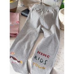 Quần Legging Gân Sọc In Hình Cho Bé Gái 1-8 Tuổi - Chất Liệu Mềm Mại, Co Dãn Tuyệt Vời, Phong Cách Hàn Quốc Mùa Thu Đông