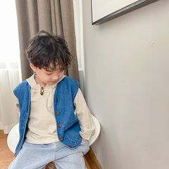Áo Khoác Gile Jean Hàn Quốc Cho Bé Trai Bé Gái - Thời Trang Mùa Hè & Thu Đông Dễ Mặc, Phong Cách Năng Động