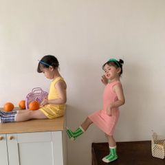 [2024] Đầm Sát Nách Ôm Body Thun Tăm Co Dãn Thoáng Mát Cho Bé Ngày Hè Năng Động