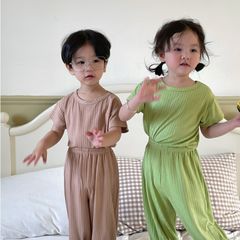 [New2023] Bộ Tăm Tay Cộc Quần Dài Bo Gấu Thông Hơi Thoáng Mát Chống Muỗi Cho Bé Trai Bé Gái Mới Nhất Hè 2023