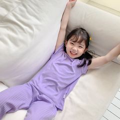 [New2023] Bộ Tăm Tay Cộc Quần Dài Bo Gấu Thông Hơi Thoáng Mát Chống Muỗi Cho Bé Trai Bé Gái Mới Nhất Hè 2023