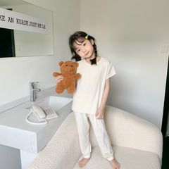 [New2023] Bộ Tăm Tay Cộc Quần Dài Bo Gấu Thông Hơi Thoáng Mát Chống Muỗi Cho Bé Trai Bé Gái Mới Nhất Hè 2023