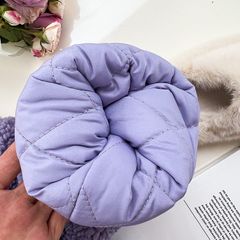 [Xả hàng] Áo Khoác Ambbkids Lông Trần Bông Khoai Môn Tím Sang Trọng Phong Cách Hàn Quốc Cho Bé Gái