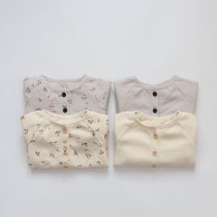 Bộ Đồ Dài Tay Cotton Tổ Ong Peekaboo - Thời Trang Thu Đông Cho Bé Phong Cách Hàn Quốc, Dễ Thương và Thoáng Khí