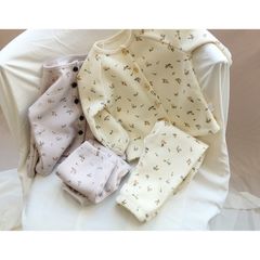 Bộ Đồ Dài Tay Cotton Tổ Ong Peekaboo - Thời Trang Thu Đông Cho Bé Phong Cách Hàn Quốc, Dễ Thương và Thoáng Khí