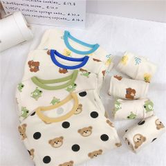 [Thanh lý ] Bộ Dài Tay Hoạt Hình Thu Đông Cho Bé Trai Bé Gái Phong Cách Hàn Quốc, Bộ Quần Áo Mặc Nhà Đi Học Cho Bé