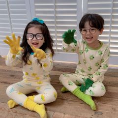 [Thanh lý ] Bộ Dài Tay Hoạt Hình Thu Đông Cho Bé Trai Bé Gái Phong Cách Hàn Quốc, Bộ Quần Áo Mặc Nhà Đi Học Cho Bé