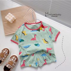 Đồ Bộ Cộc Tay Kẻ Nắp Túi Cho Bé Trai - Thời Trang Thiết Kế Cao Cấp Cho Bé 1-6 Tuổi, Thoáng Mát Mùa Hè