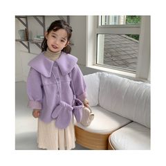 Áo Khoác Bông Dày Kèm Găng Tay Cho Bé Gái - Phong Cách Hàn Quốc Xinh Xắn, Dáng Ngắn, Thời Trang Trẻ Em