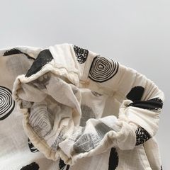 Quần Lửng Hoạ Tiết Cotton Mùa Hè 2023 Cá Tính Cho Bé Trai và Bé Gái Cotton Xược Mỏng In Sóng Chấm Bi Quần Dài Hàn Quốc