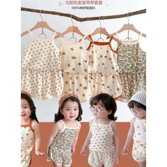 [PEEKABOO] Bộ 2 Dây Thông Hơi Phong Cách Bắc Âu Cho Bé Gái