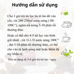Trà Tía Tô Táo Đỏ Hoa Việt - Hỗ Trợ Thanh Nhiệt, Làm Đẹp Da, Giảm Căng Thẳng - Hộp 30 Gói Thảo Dược Thiên Nhiên