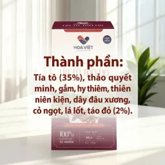 Trà Tía Tô Táo Đỏ Hoa Việt - Hỗ Trợ Thanh Nhiệt, Làm Đẹp Da, Giảm Căng Thẳng - Hộp 30 Gói Thảo Dược Thiên Nhiên