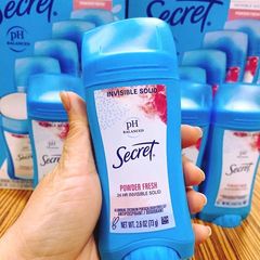 Sáp Khử Mùi Secret Powder Fresh 73g Cho Nữ - Ngăn Mùi Và Mồ Hôi, Thoải Mái Suốt Ngày, Hương Thơm Nữ Tính, Không Để Lại Vết Ố