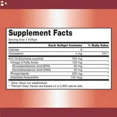 Dầu nhuyễn thể Omega-3 Krill Oil Kirkland Mỹ 180 viên - Bổ sung dinh dưỡng omega-3 cho sức khỏe tuyệt vời