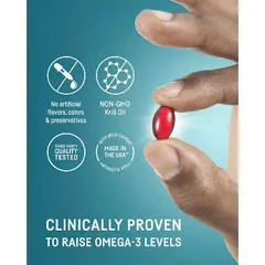 Dầu nhuyễn thể Omega-3 Krill Oil Kirkland Mỹ 180 viên - Bổ sung dinh dưỡng omega-3 cho sức khỏe tuyệt vời