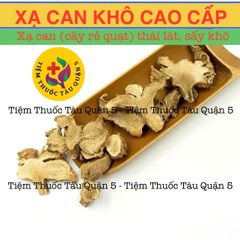 Xạ Can Cao Cấp 100g - Giải Độc, Giảm Đau Họng, Hỗ Trợ Tiêu Viêm, Cây Rẻ Quạt Thiên Nhiên, Thực Phẩm Khô Chất Lượng