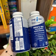 One A Day 50+ Vitamin Cho Nam Nữ - Bổ Sung Sức Khỏe, Tăng Cường Trí Nhớ, Hỗ Trợ Xương Khớp - Mỹ, 300 Viên