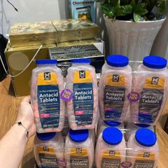 Viên Nhai Dạ Dày Kirkland Signature Ultra Strength Antacid 265 Viên - Hỗ Trợ Trị Ợ Chua, Đầy Hơi, Khó Tiêu, Hương Vị Trái Cây