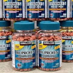 Viên Uống Giảm Đau Hạ Sốt Kirkland Ibuprofen 200mg - 500 Viên, Chống Viêm, Hạ Sốt, Giảm Đau Nhức Cơ Khớp USA
