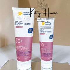 Kem Chống Nắng Dưỡng Ẩm và Chống Nước Cancer Council SPF 50+ Invisible Matte 75ml - Bảo Vệ Da Mặt Cảm Giá Dễ Chịu, Thích Hợp Cho Mọi Loại Da