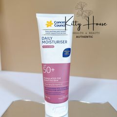 Kem Chống Nắng Dưỡng Ẩm và Chống Nước Cancer Council SPF 50+ Invisible Matte 75ml - Bảo Vệ Da Mặt Cảm Giá Dễ Chịu, Thích Hợp Cho Mọi Loại Da