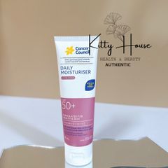 Kem Chống Nắng Dưỡng Ẩm và Chống Nước Cancer Council SPF 50+ Invisible Matte 75ml - Bảo Vệ Da Mặt Cảm Giá Dễ Chịu, Thích Hợp Cho Mọi Loại Da