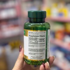 Vitamin D3 Nature’s Bounty 125mcg (5000 IU) - 240 viên Softgel Hỗ Trợ Xương Khớp và Miễn Dịch, Bổ Sung Vitamin D Hằng Ngày