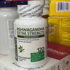 Viên uống Ashwagandha Extra Strength Bronson 120 viên - Hỗ trợ giảm căng thẳng, thư giãn và cải thiện giấc ngủ tự nhiên