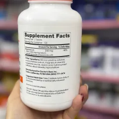 Magnesium Lysinate Glycinate Doctor’s Best 240 viên - Hỗ trợ thư giãn cơ, ngủ ngon, giảm chuột rút, bổ sung magie dễ hấp thu