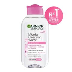Nước Tẩy Trang Garnier Micellar Cleansing Water 125ml - Dầu Argan, Làm Sạch Sâu, Dịu Nhẹ Da, Chống Trôi Makeup