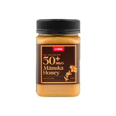 Mật ong Manuka MGO 50+ Coles 500g - Hàng chính hãng Úc, Chất lượng cao, Sản phẩm thiên nhiên bổ dưỡng