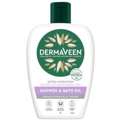 Sữa tắm DermaVeen Extra Hydration 1L - Dưỡng ẩm cho Da Khô, Nhạy Cảm, Không Paraben, Ngứa, Dịu Kích Ứng, Được Kiểm Nghiệm Da Liễu