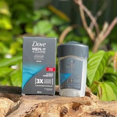 Lăn Khử Mùi Dove cho Nam Clinical Protection 45ml - Khử Mồ Hôi, Dưỡng Ẩm, Bảo Vệ Da, Sảng Khoái Cả Ngày