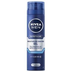 Gel cạo râu Nivea Protect & Care có tinh chất lô hội - Dưỡng ẩm, bảo vệ da, hàng chính hãng từ Úc