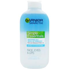 Nước Tẩy Trang Garnier SkinActive Simply Essentials 2in1 làm sạch sâu cho mặt & mắt, chiết xuất thực vật 200ml hàng Úc